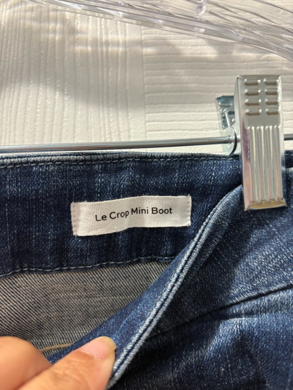 Frame Le Crop Mini Boot Jeans 29 Bagmore Wash Size 29 - Picture 5 of 6